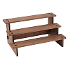 3-Tier Wooden Jewelry Organizer Display Risers ODIS-WH0058-19B-1