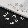 304 Stainless Steel Letter Charms STAS-O072-E-5