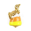 Halloween Theme 304 Stainless Steel Enamel Pendants STAS-L296-01G-1