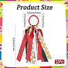 Sports Themes Polyester Elastic Ties Hair Accessories OHAR-WH20011-12A-2