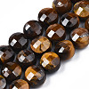 Natural Tiger Eye Beads Strands G-S359-370-1