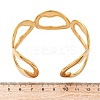 304 Stainless Steel Cuff Bangles for Women BJEW-D306-07G-3