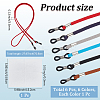 6Pcs 6 Colors Faux Suede Neck Strap for Eyeglasses AJEW-CL0001-48B-2