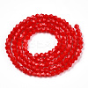 Opaque Solid Color Imitation Jade Glass Beads Strands EGLA-A039-P2mm-D02-3