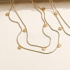 Heart 304 Stainless Steel Double Layered Necklaces for Women NJEW-C082-02G-1