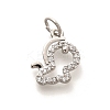 Rack Plating Brass Micro Pave Cubic Zirconia Pendants KK-H508-28P-08-1