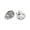 Non-Tarnish 304 Stainless Steel and 201 Stainless Steel Stud Earring Findings STAS-L024-003P-07-2