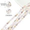 2 Strands Electroplated Glass Beads Strands GLAA-CJ0002-67-2