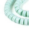 Opaque Solid Color Glass Beads Strands GLAA-N026-3x6mm-14-3