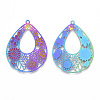 Ion Plating(IP) 304 Stainless Steel Filigree Pendants LS-X-STAS-T057-15-2