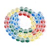 Transparent Glass Enamel Beads Strands GLAA-N061-01-3