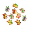 30Pcs 6 Colors Alloy Enamel Pendants FIND-CJ0002-71-9