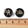 Dyed Black Synthetic Turquoise Beads G-F775-B04-3