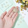 18Pcs 3 Colors 304 Stainless Steel Open Heart Charms STAS-UN0029-72-2