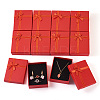 Rectangle Paper Jewelry Set Storage Boxes with Bowknot X1-CON-TAC0014-04D-2