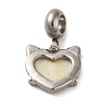 304 Stainless Steel European Dangle Charms X-STAS-G308-32P-2