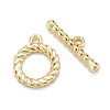 Brass Toggle Clasps KK-C216-11G-1