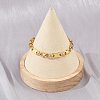 304 Stainless Steel Chain Bracelets for Women Men BJEW-Z143-28G-2