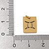 304 Stainless Steel Charms STAS-R001-03G-03-3
