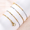Brass Link Chain Necklaces for Women NJEW-D302-68G-3