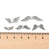 50Pcs 5 Styles Tibetan Style Alloy Beads TIBEB-FP0001-05-2