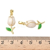 Brass Enamel Pendants KK-I371-33G-01-3