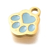 304 Stainless Steel Enamel Charms STAS-L022-466G-03-2