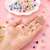 130Pcs 13 Colors Glass Pendants PALLOY-TAC0194-6