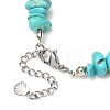 Synthetic Turquoise Chip Beaded Bracelets for Women BJEW-JB12416-04-4