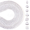 7 Strands 7 Styles Transparent Glass Bead Strands GLAA-TA0002-73-1