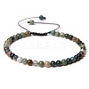 Adjustable Women's Indian Agate Beaded Bracelet CN3407-15-1