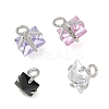 Brass Pave Cubic Zirconia Charms CU-CBABEB3-05P-1
