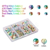 497Pcs 5 Style Rainbow ABS Plastic Imitation Pearl Beads OACR-YW0001-07B-2