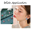 36Pcs 9 Style 304 Stainless Steel Stud Earring Settings STAS-UN0027-06-5