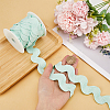 9 Yards Polyester Wavy Fringe Trim Ribbon OCOR-XCP0002-93B-2