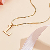 1pc 304 Stainless Steel Letter Pendant Necklaces NJEW-LP0001-38L-G-3