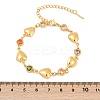 304 Stainless Steel Link  Bracelets for Women BJEW-U026-02A-G-3