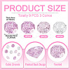 9Pcs 3 Colors Cubic Zirconia Cabochons ZIRC-TA0001-30A-4