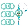 9Pcs Ring Food Grade Eco-Friendly Silicone Focal Beads JX895I-1