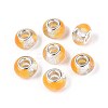 Transparent Resin Rondelle European Beads RESI-N044-02J-1