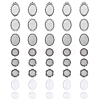 5Pcs Vintage Tibetan Alloy Brooch Cabochon Bezel Settings FIND-YW0009-70-2