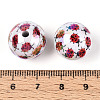 Printed Opaque Acrylic Beads MACR-T048-05C-3