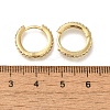 Rack Plating Brass Micro Pave Cubic Zirconia Hoop Earrings EJEW-H143-15G-01-4