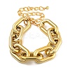 Chunky CCB Plastic Curb/Cable Chain Necklaces for Women LS-NJEW-K261-01A-G-1-2