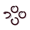 Spray Painted Iron Open Jump Rings IFIN-T017-04B-03-1