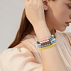 20Pcs 20 Colors Handmade Polymer Clay Heishi Surfer Stretch Bracelets Set with Synthetic Hematite BJEW-SW00044-5