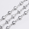 Non-Tarnish 3.28 Feet 304 Stainless Steel Chains X-STAS-P197-038P-1