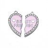 Alloy Enamel Split Pendant ENAM-S130-25G-2