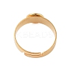 Adjustable 304 Stainless Steel Finger Rings Components X-STAS-F149-21G-B-3