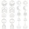 20Pcs 10 Style 201 Stainless Steel Pendants STAS-SC0004-38-1